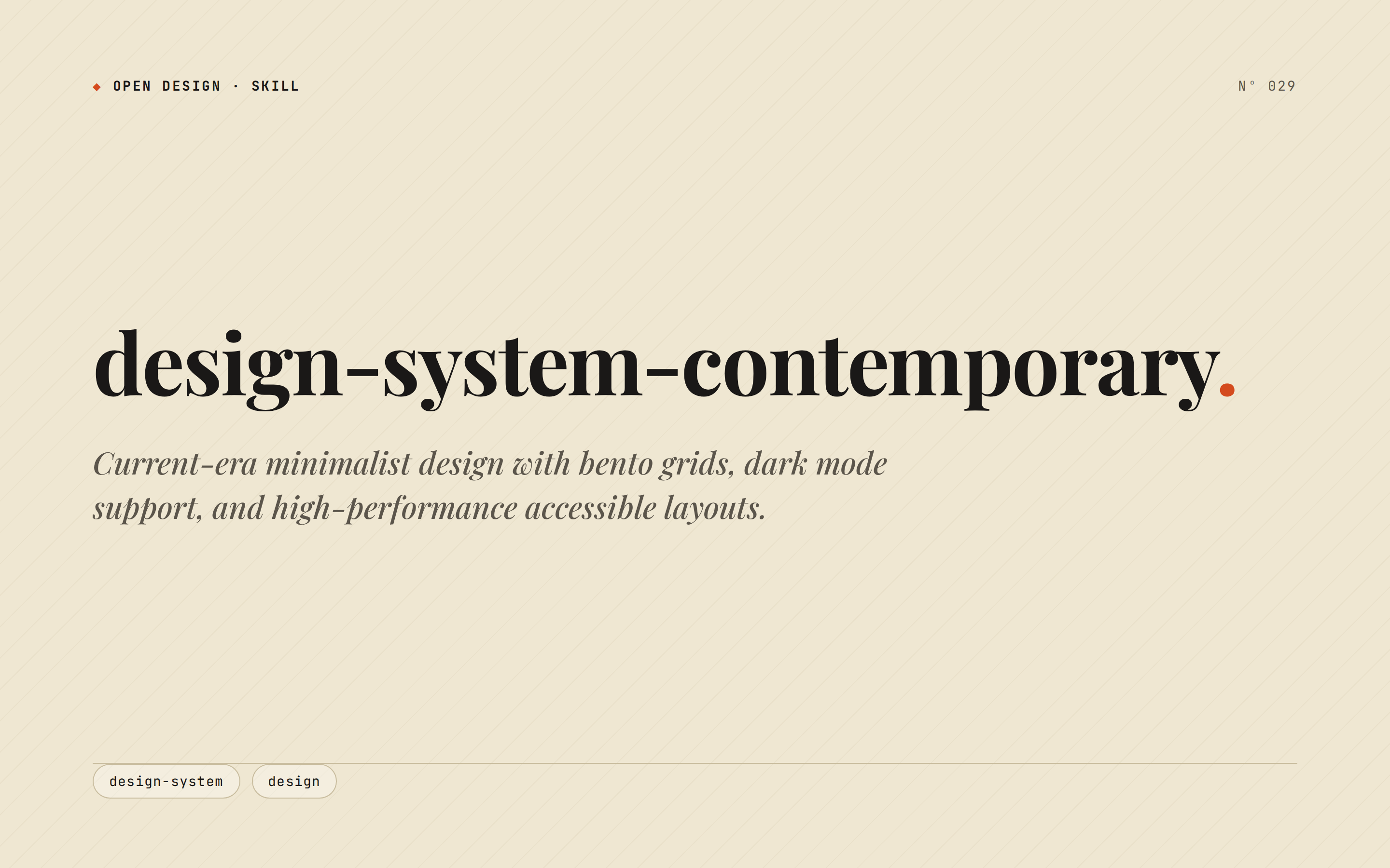 Contemporary preview